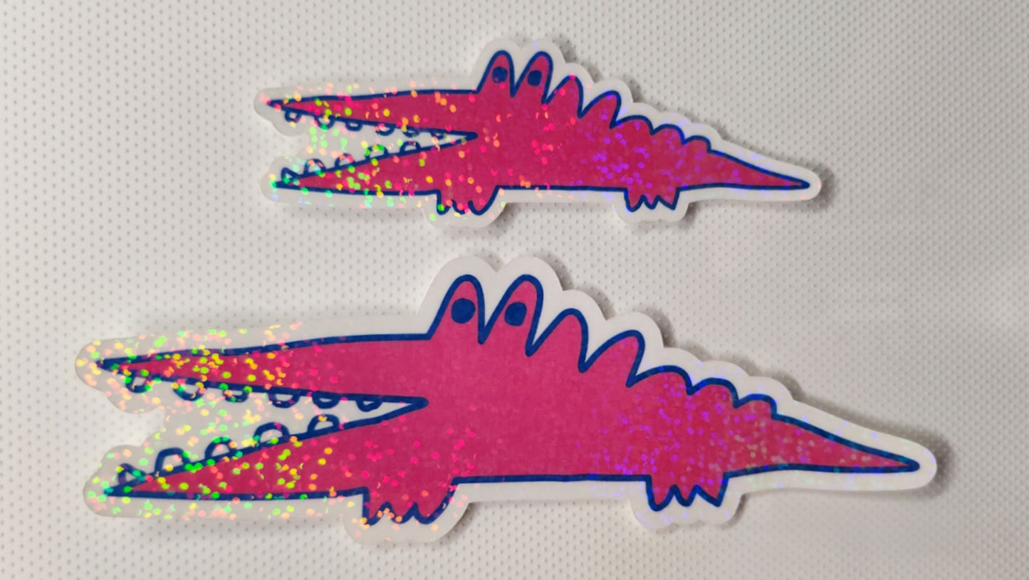 Pink Huge Problems sticker - Sparkle Starbase