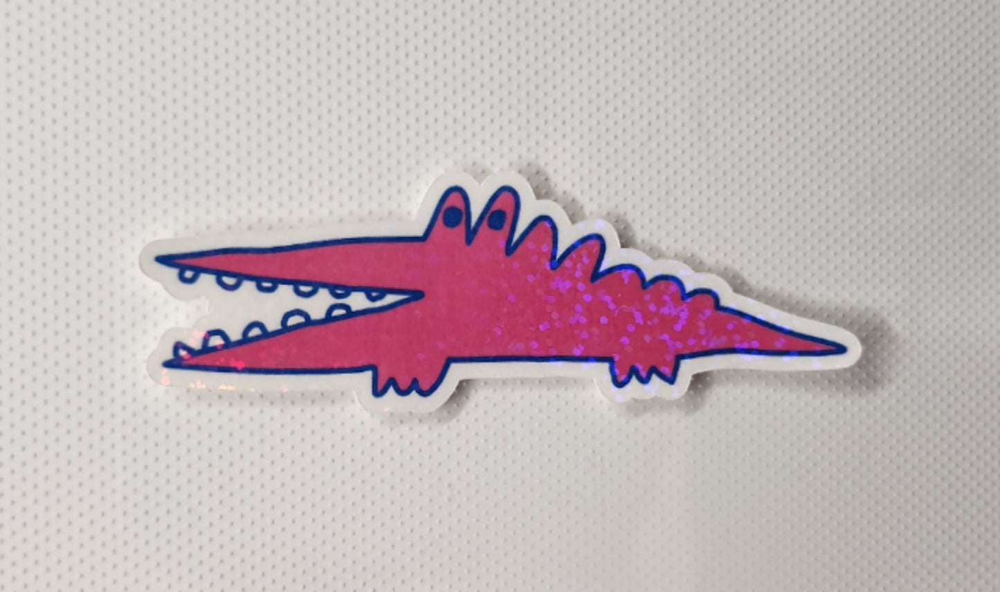 Pink Huge Problems sticker - Sparkle Starbase