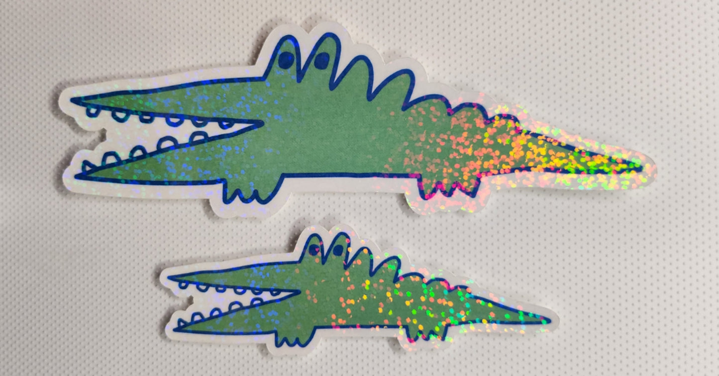 Green Huge Problems sticker - Sparkle Starbase