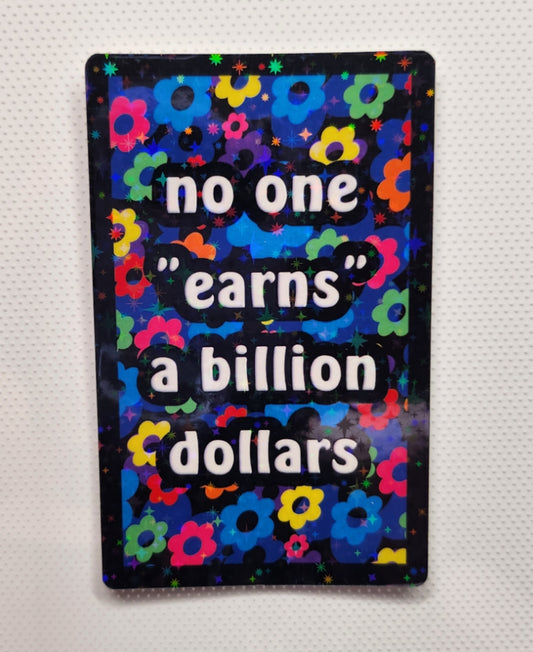 Billion dollar sticker - Sparkle Starbase