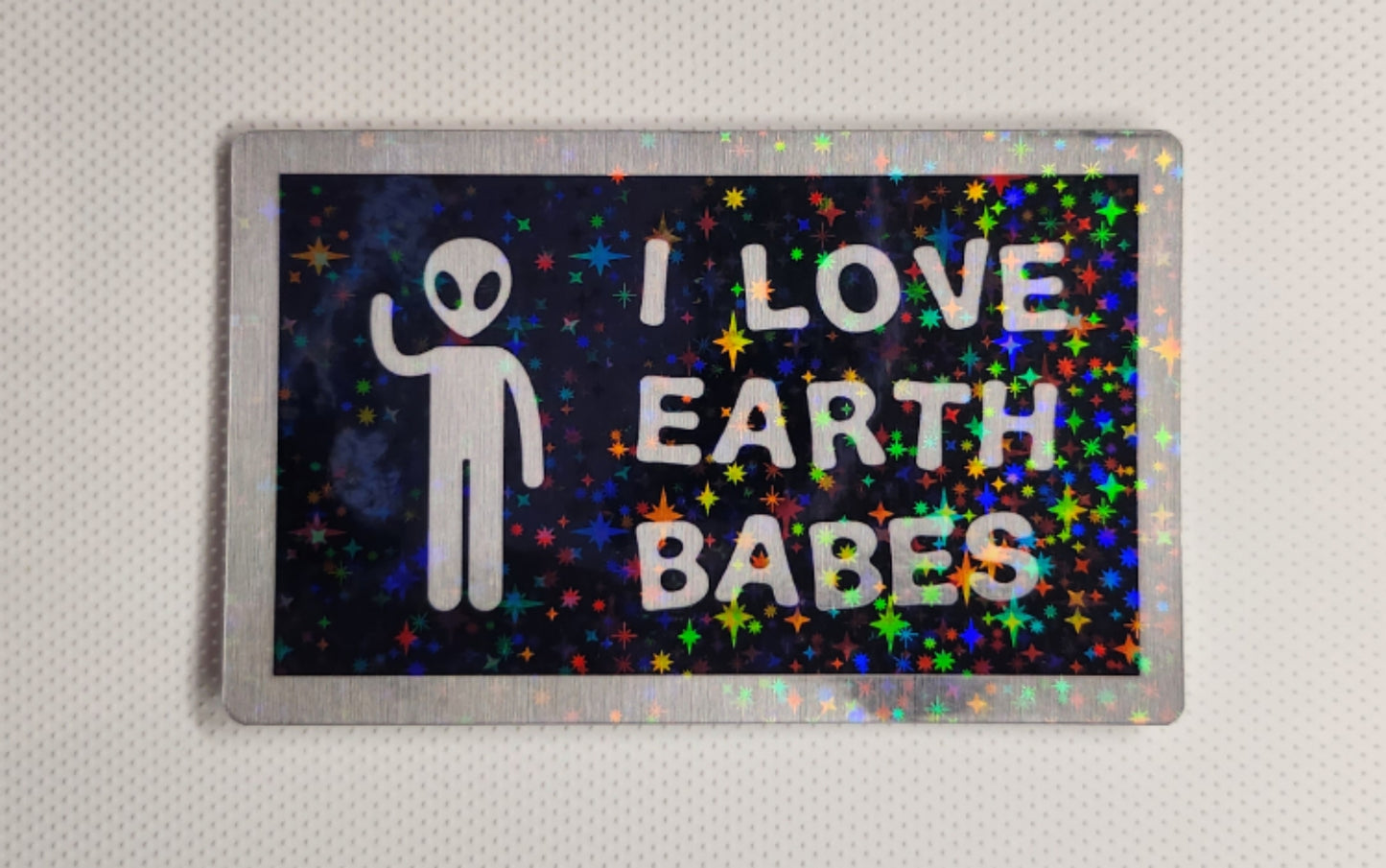 I love Earth babes sticker - Sparkle Starbase