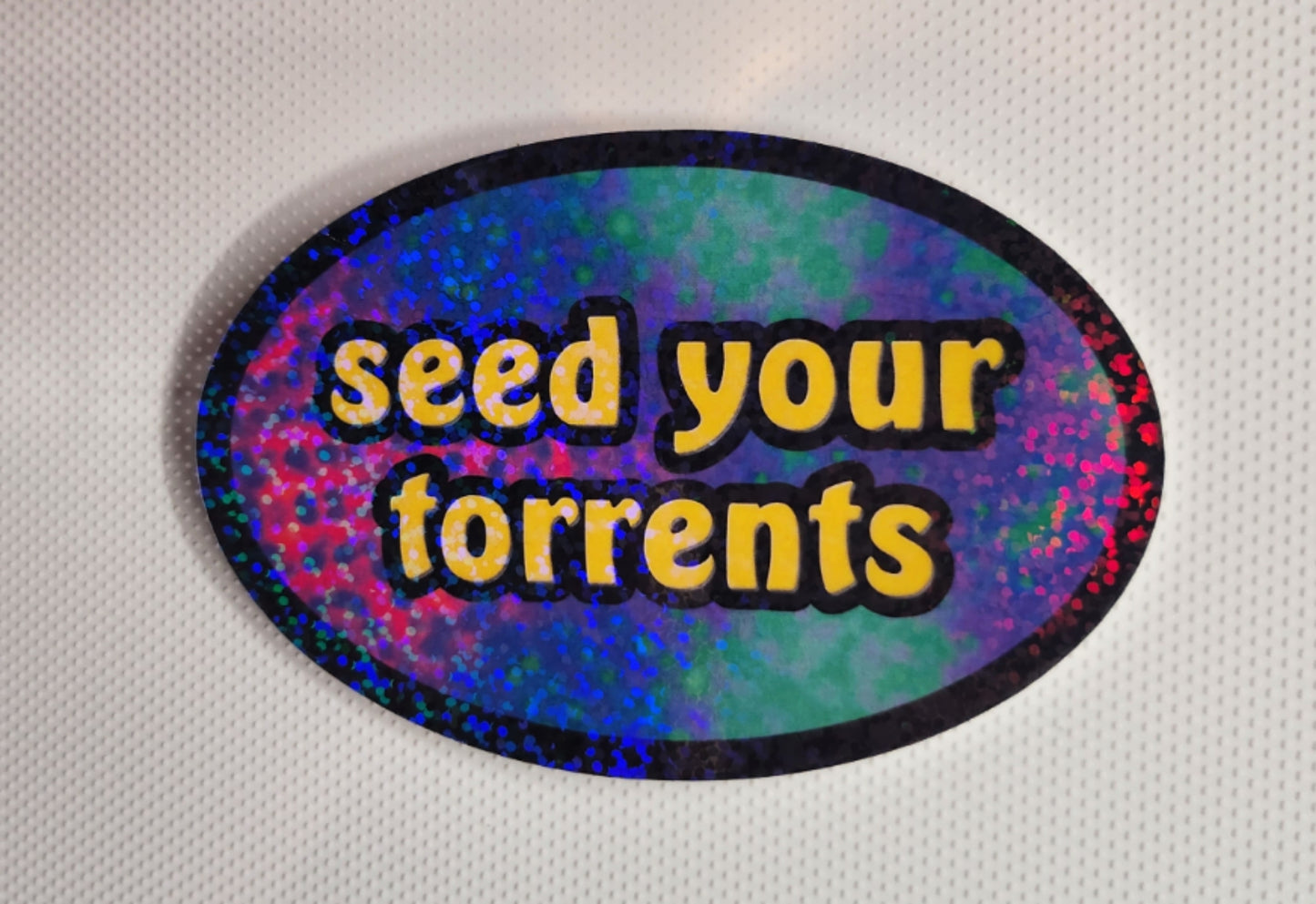 Seed your torrents sticker - Sparkle Starbase