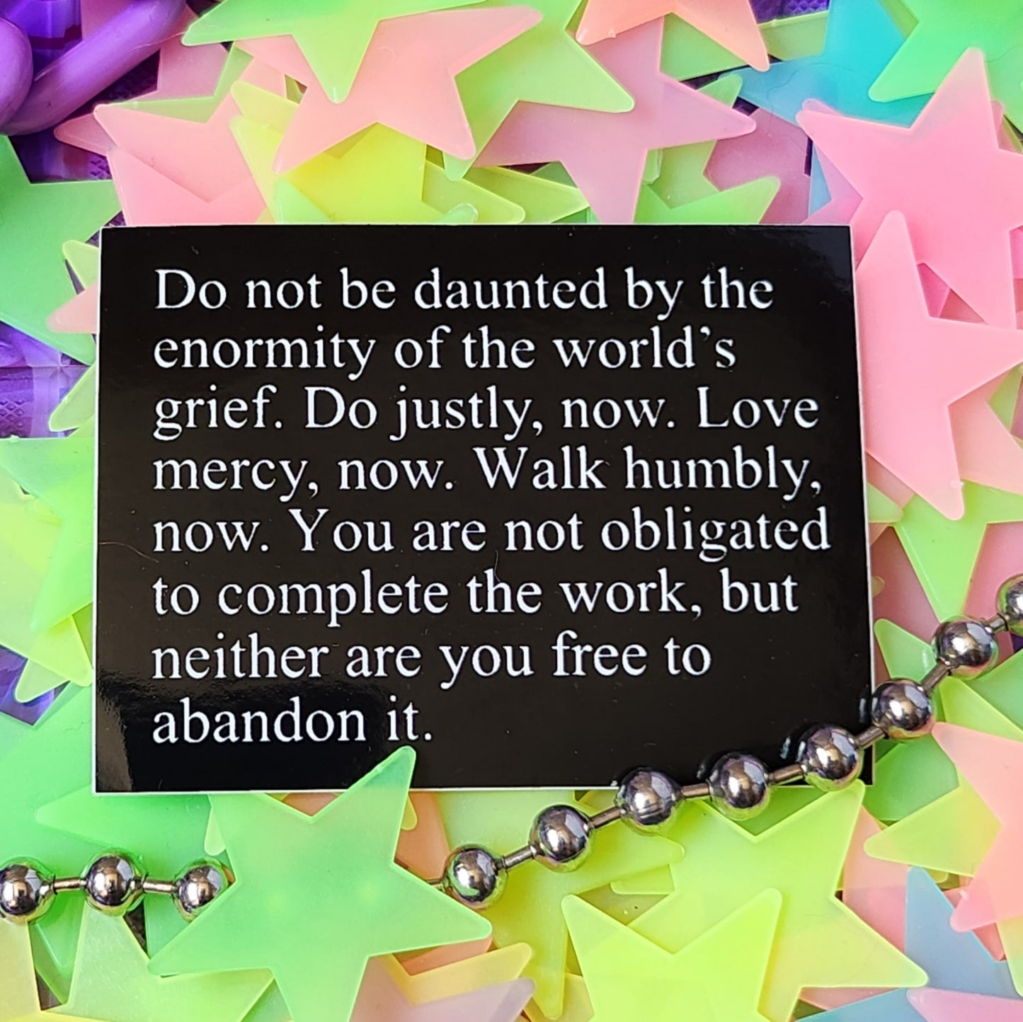 Do Not Be Daunted Sticker - Sparkle Starbase