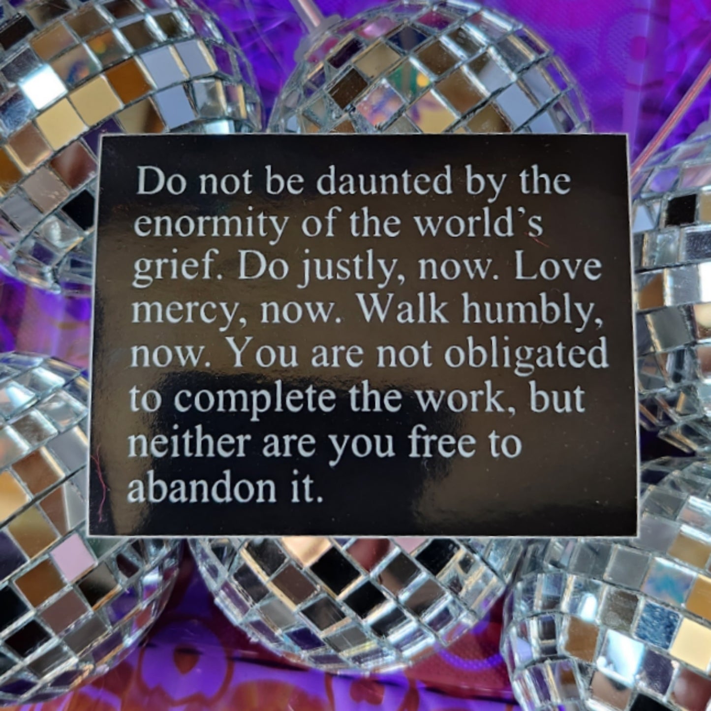 Do Not Be Daunted Sticker - Sparkle Starbase