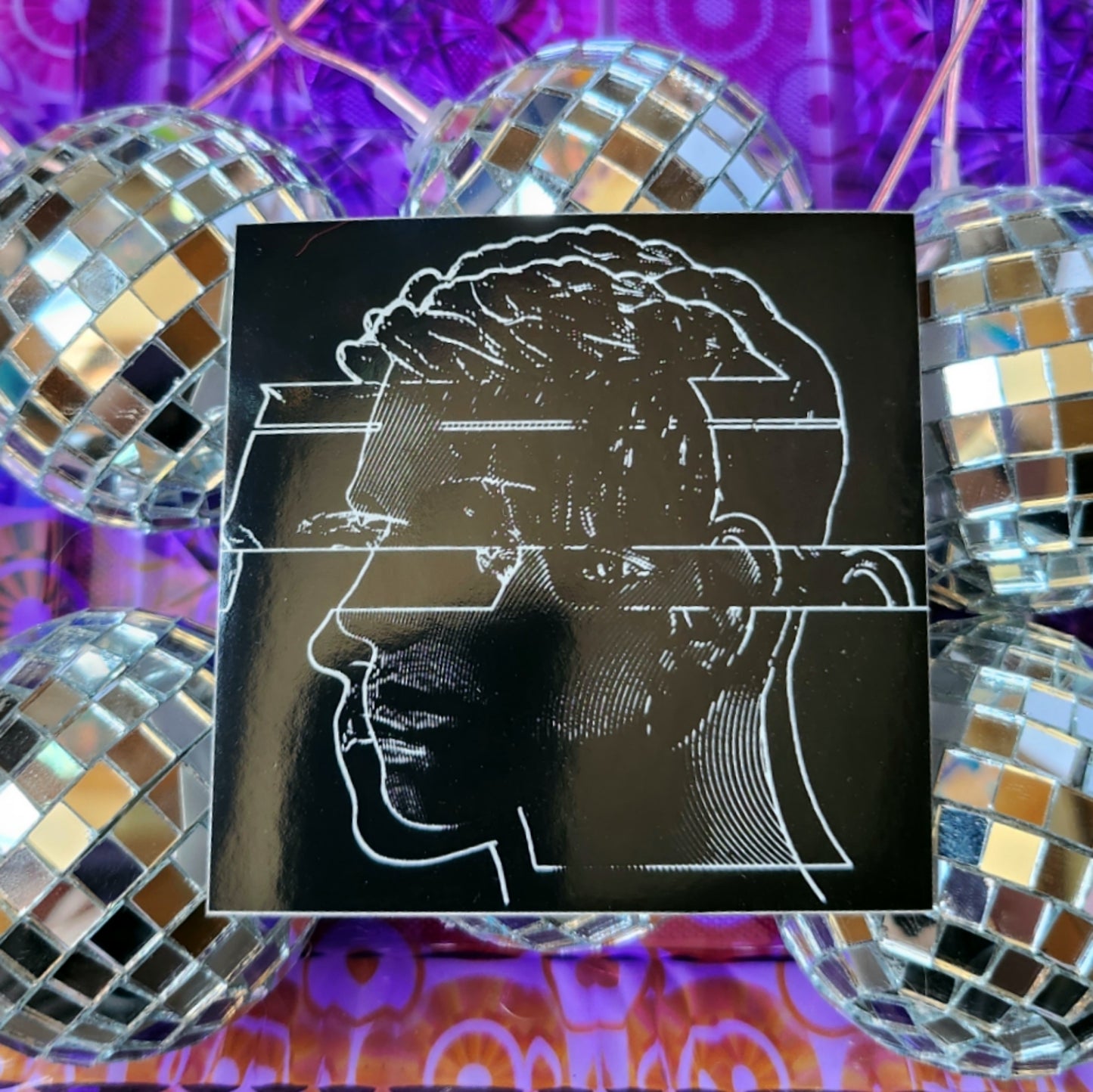 Glitch Androgyny Sticker - Sparkle Starbase