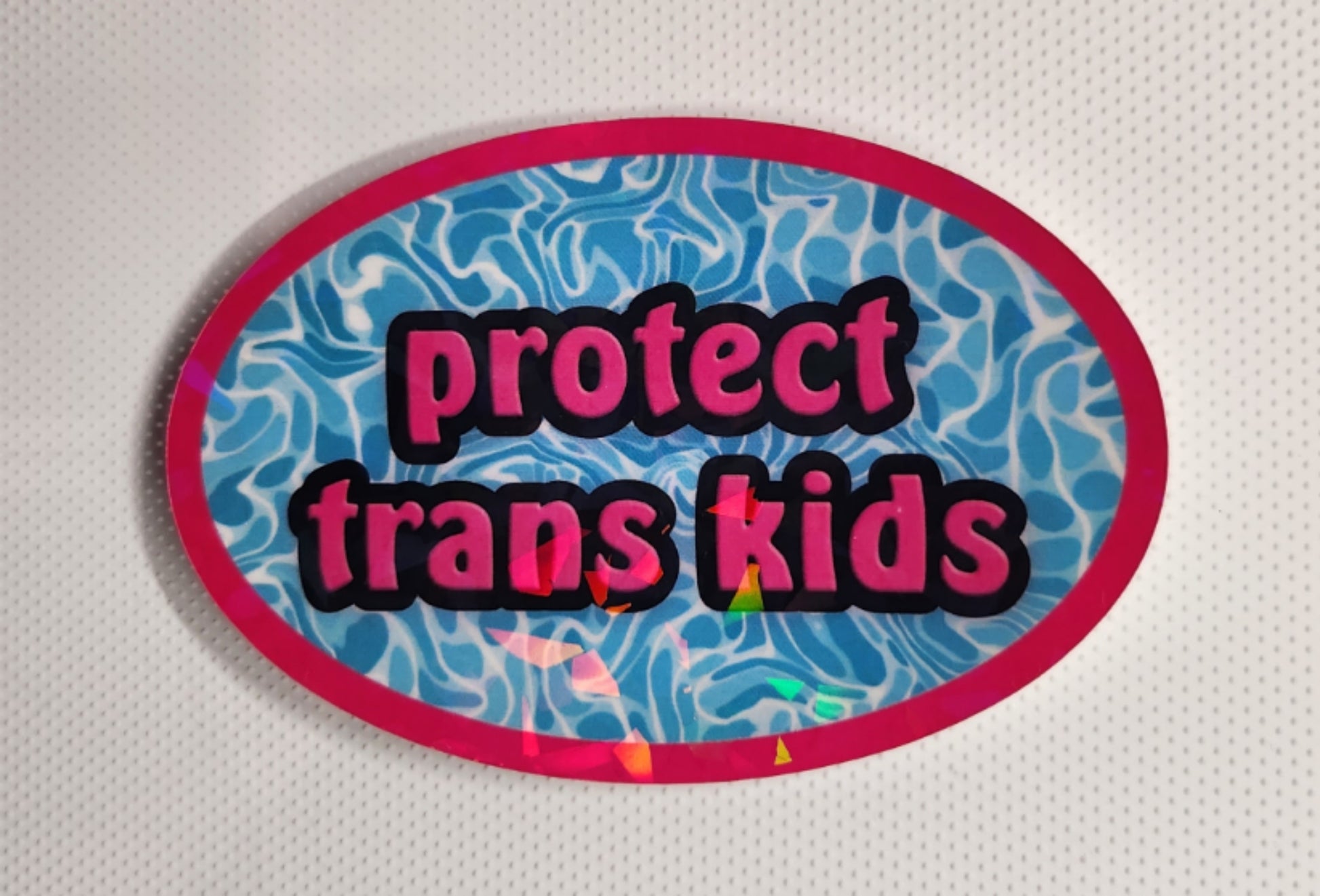 Protect trans kids sticker - Sparkle Starbase